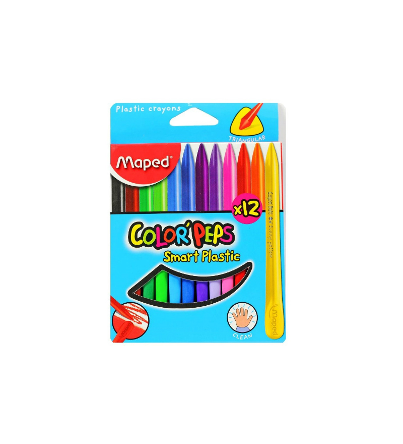 Maped Plastic Color Peps Crayons - artistwarehouseonline.com